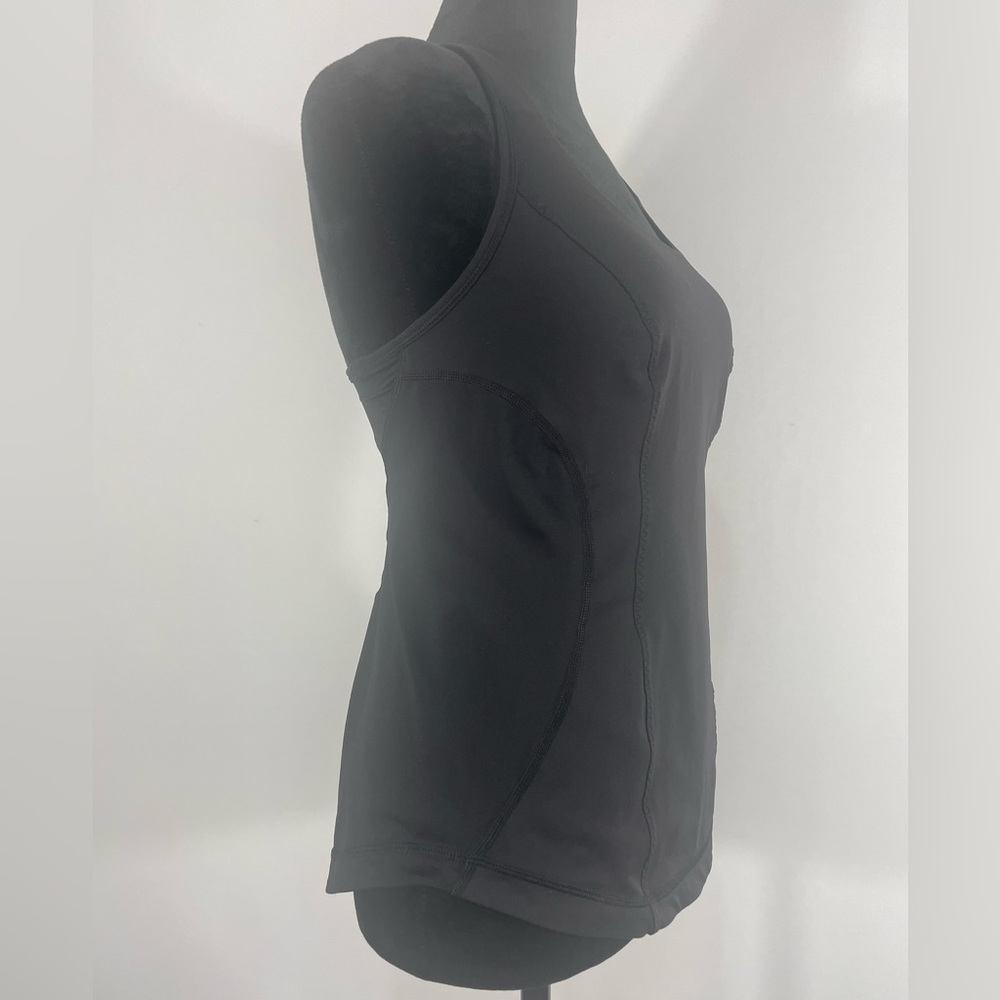 Lululemon Black, Racerback Tank, Built in bra,Size Small - Picture 7 of 11